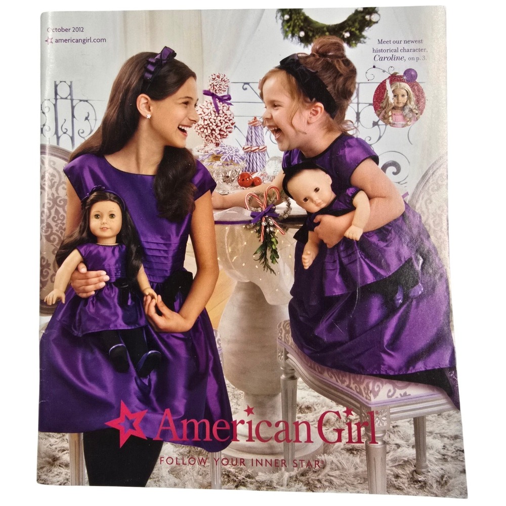 American Girl Catalog October 2012 Caroline Abbott Debut Holiday Gift Guide